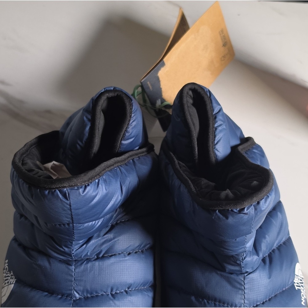 Size 8 The North Face Men's Pull-On Lined Snow Boots Blue/Black Logo‎
